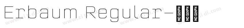Erbaum Regular字体转换